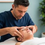 Qué puntos específicos se trabajan en un masaje craneofacial
